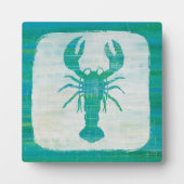 Kustkunst | Aqua Lobster Fotoplaat (Voorkant)