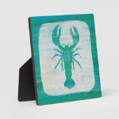 Kustkunst | Aqua Lobster Fotoplaat (Voorkant)