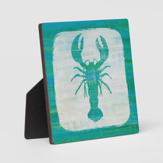 Kustkunst | Aqua Lobster Fotoplaat (Voorkant)