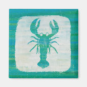 Kustkunst | Aqua Lobster Magneet (Voorkant)