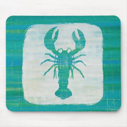 Kustkunst | Aqua Lobster Muismat (Voorkant)