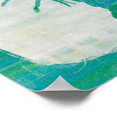 Kustkunst | Aqua Lobster Poster (Hoek)