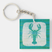 Kustkunst | Aqua Lobster Sleutelhanger (Voorkant)