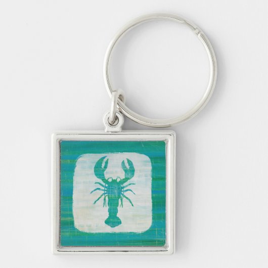 Kustkunst | Aqua Lobster Sleutelhanger (Voorkant)