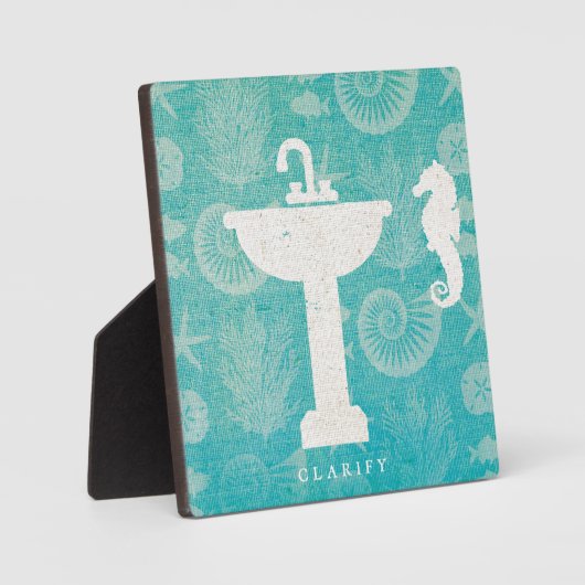 Kustkunst | Bathroom Sink Fotoplaat (Voorkant)