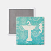 Kustkunst | Bathroom Sink Magneet (Voorkant / Achterkant)