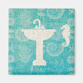 Kustkunst | Bathroom Sink Magneet (Voorkant)