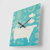 Kustkunst | Bathtub Flat Vierkante Klok (Hoek)