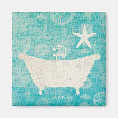 Kustkunst | Bathtub Rond Magneet (Voorkant)