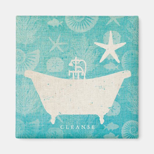 Kustkunst | Bathtub Rond Magneet (Voorkant)