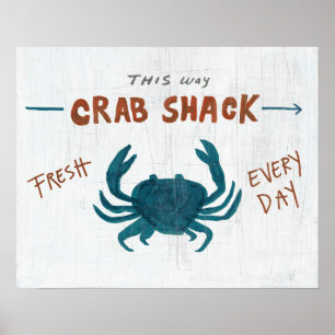 Kustkunst   Crab Shack Poster