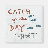 Kustkunst | Dagvangst Magneet (Voorkant)