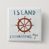 Kustkunst | IJslandse extincties Vierkante Button 5,1 Cm (Voorkant)