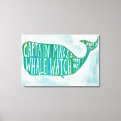 Kustkunst | Kapitein Max's Whale Watch Canvas Afdruk (Voorkant)