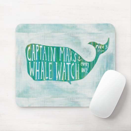 Kustkunst | Kapitein Max's Whale Watch Muismat (Met muis)