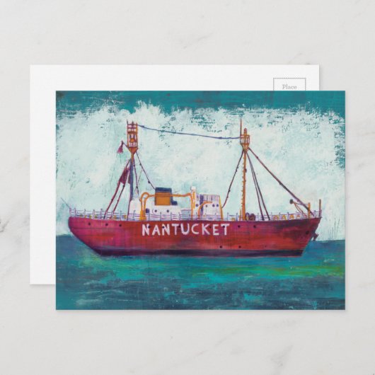 Kustkunst | Nantucket Lightship Briefkaart (Voorkant / Achterkant)