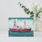 Kustkunst | Nantucket Lightship Briefkaart (Staand voorkant)