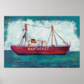 Kustkunst | Nantucket Lightship Poster (Voorkant)