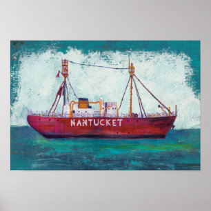 Kustkunst   Nantucket Lightship Poster