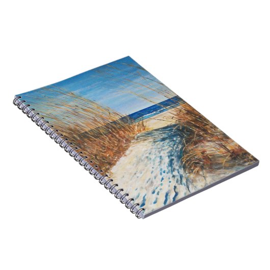 Kustkunst Sand Dunes schilderde kunst Notitieboek (Rechterzijde)