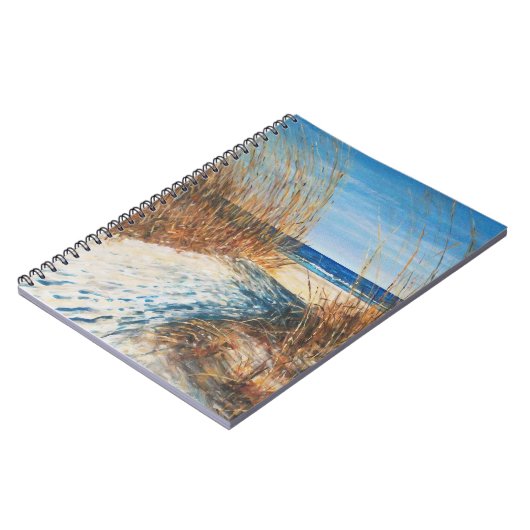 Kustkunst Sand Dunes schilderde kunst Notitieboek (Linkerzijde)