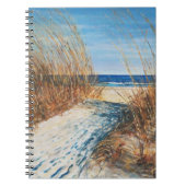 Kustkunst Sand Dunes schilderde kunst Notitieboek (Voorkant)