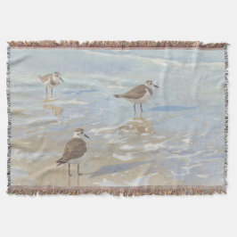 Kustkunst Strandlopers op Strand Deken