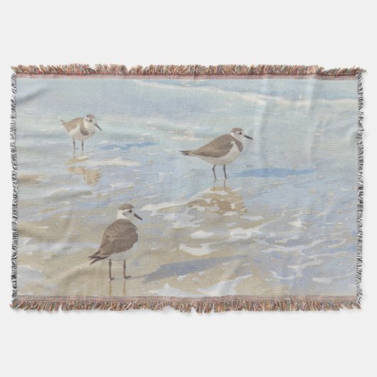 Kustkunst Strandlopers op Strand Deken (Voorkant)