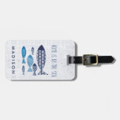 Kustkunst | Thuis is door de Zee Bagagelabel (Voorkant horizontaal)