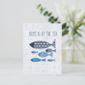 Kustkunst | Thuis is door de Zee Briefkaart (Staand voorkant)