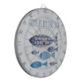 Kustkunst | Thuis is door de Zee Dartbord (Voorkant Links)
