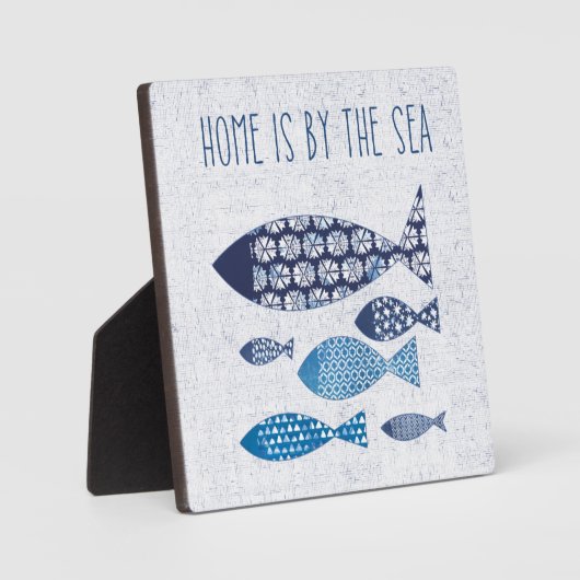 Kustkunst | Thuis is door de Zee Fotoplaat (Voorkant)