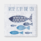 Kustkunst | Thuis is door de Zee Magneet (Voorkant)