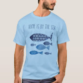 Kustkunst | Thuis is door de Zee T-shirt (Voorkant)