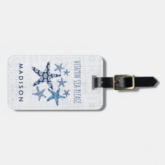 Kustkunst | Vitamine-Zee Bagagelabel (Voorkant horizontaal)