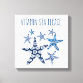Kustkunst | Vitamine-Zee Canvas Afdruk (Voorkant)