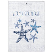 Kustkunst | Vitamine-Zee Klembord (Achterkant)