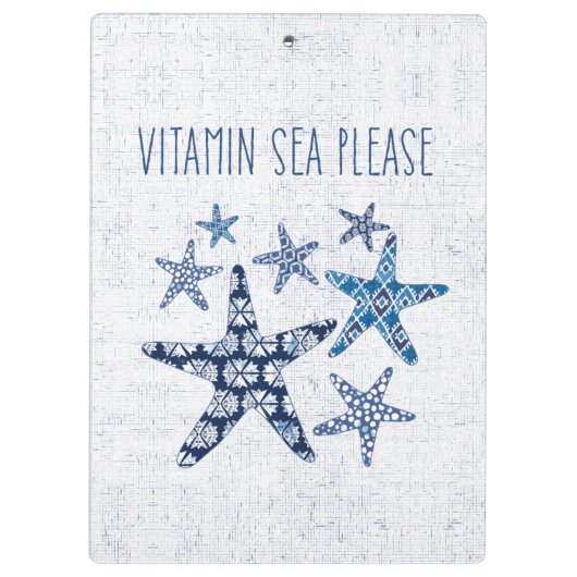 Kustkunst | Vitamine-Zee Klembord (Achterkant)