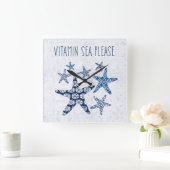 Kustkunst | Vitamine-Zee Vierkante Klok (Huis)