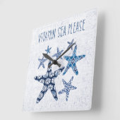 Kustkunst | Vitamine-Zee Vierkante Klok (Hoek)