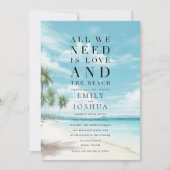 Kustkust Alles wat we nodig hebben is liefde stran Kaart (Voorkant)