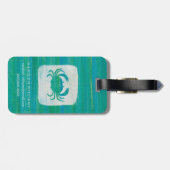 Kustkust | Aqua Crab Bagagelabel (Achterkant horizontaal)
