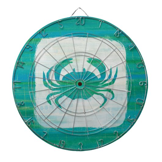 Kustkust | Aqua Crab Dartbord (Voorkant)