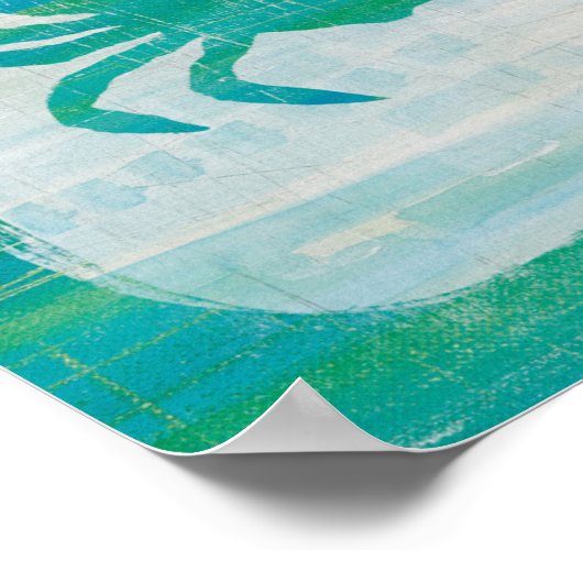 Kustkust | Aqua Crab Poster (Hoek)