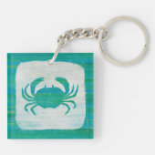 Kustkust | Aqua Crab Sleutelhanger (Achterkant)