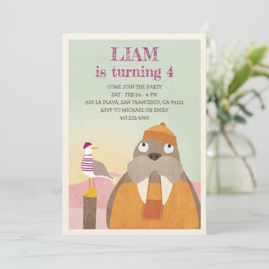 Kustkust beste bevliegende partij kaart (Staand voorkant)