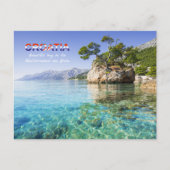 Kustkust bij Brela | Dalmatië Kroatië | Briefkaart (Voorkant)