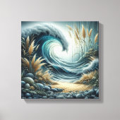 Kustkust Canvas Afdruk (Voorkant)
