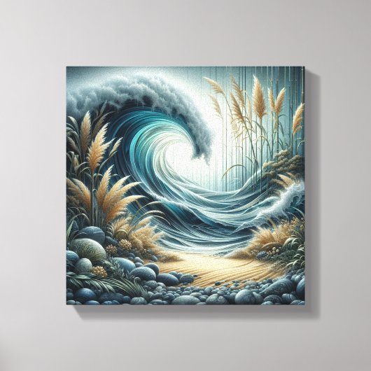 Kustkust Canvas Afdruk (Voorkant)
