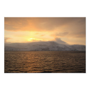 Kustkust van Noorwegen Foto Afdruk